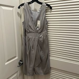 Banana Republic silk dress in silver!